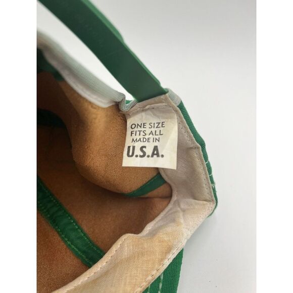 Vintage Snapback Hat TRUCKER  GREEN LIGHT AUTO Made in USA 1980's Review Photos - Picture 7 of 12